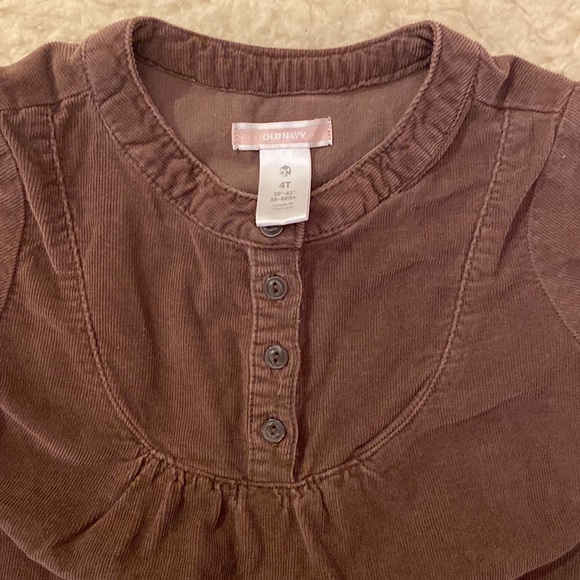 Corduroy dress! 4T Old Navy, brown & soft, EUC - Picture 3 of 4